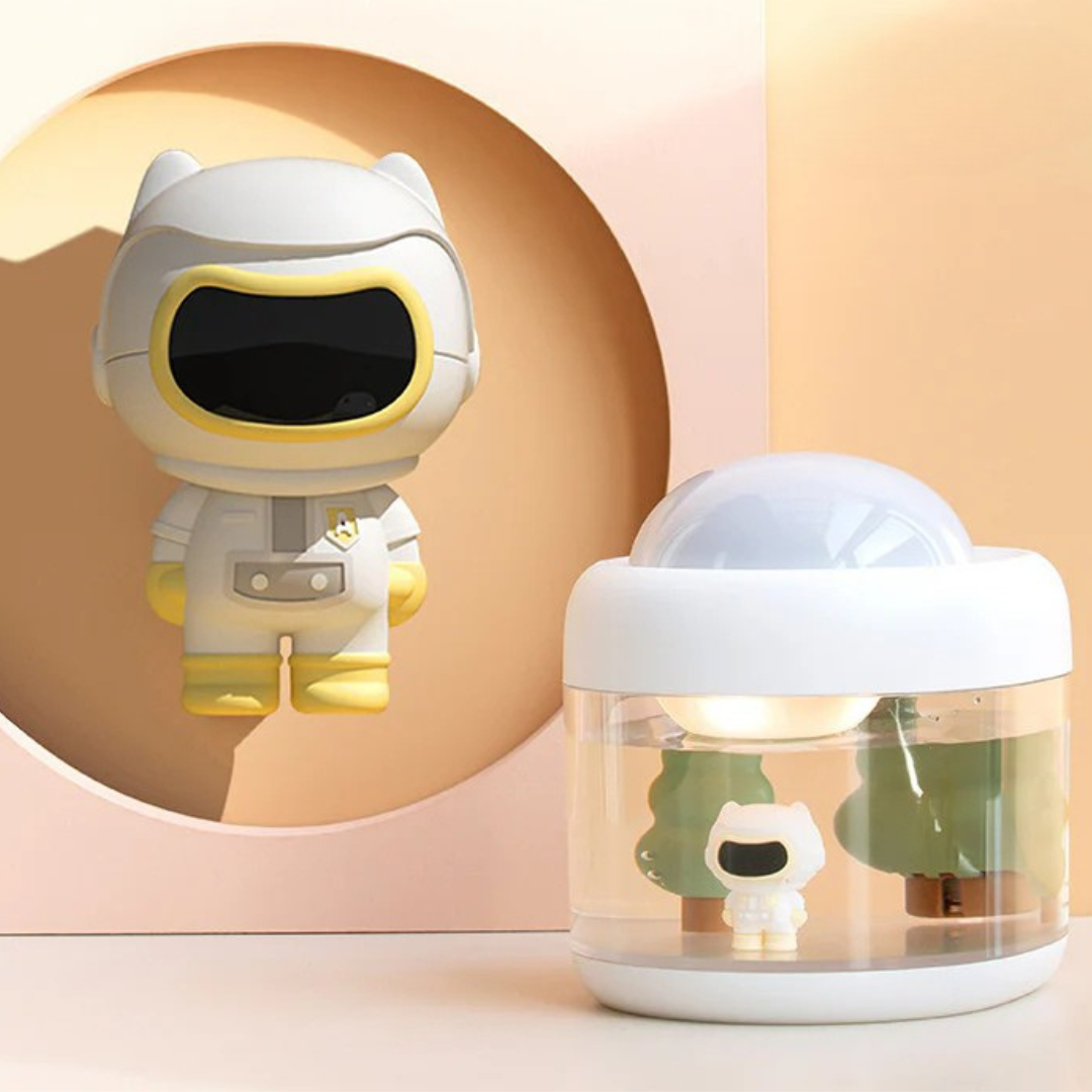 Kizuna Store™ただの加湿器じゃない。親子で楽しむ、癒しと感動のナイトライト体験|静音・USB給電・星空プロジェクター付き
